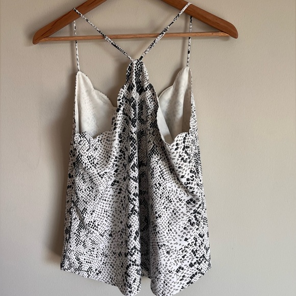 J. Crew Factory NWT Snakeskin Scalloped Cami Top Size 8 - Picture 7 of 12